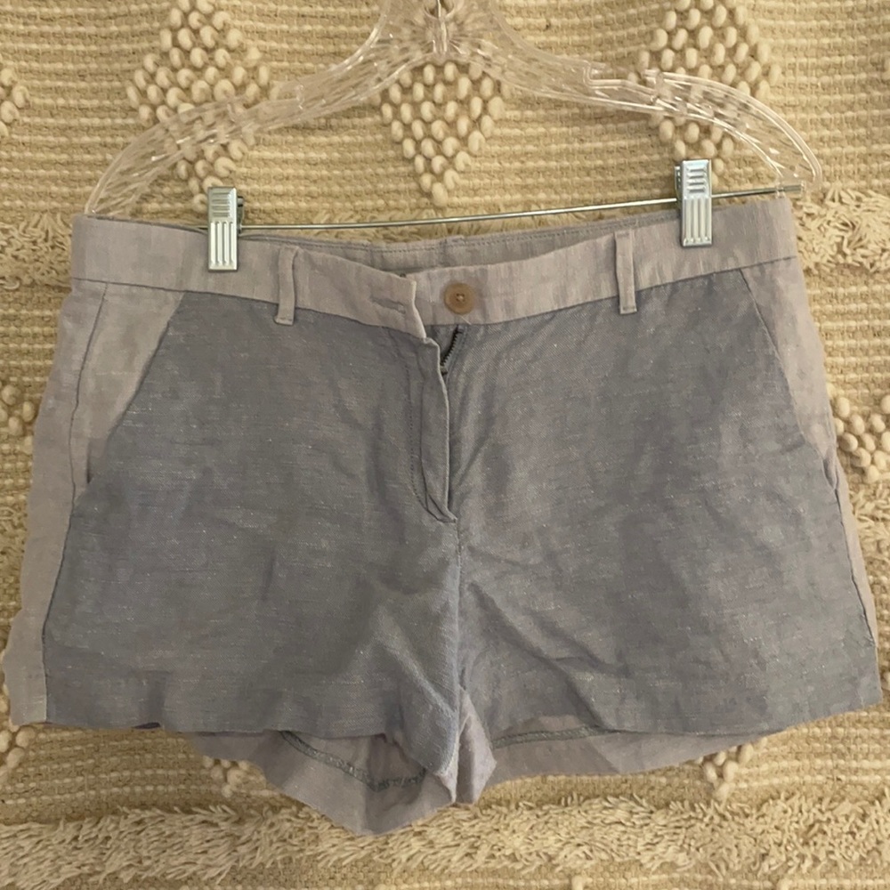 1/2 linen 1/2 cotton Gap light blue shorts size 6
